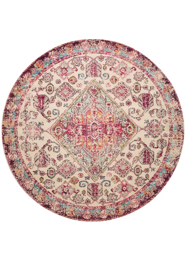 Loloi II Nadia NN-03 5&1x22 x 7&7x22 Aqua, Pink Rug