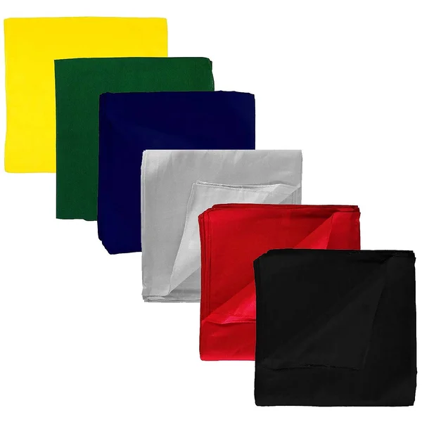 36 Pack Daily Basic Solid 100% Cotton 22 x 22 Bandanas (Navy Blue)