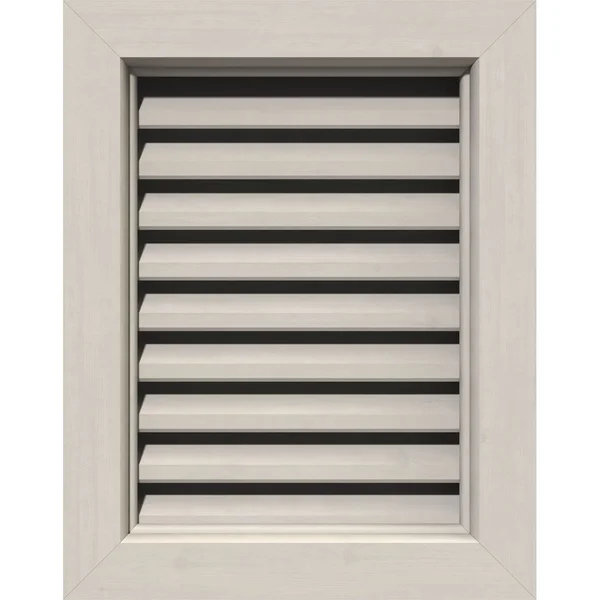 26 inchw x 24 inchh Vertical Gable Vent (31 inchw x 29 inchh Frame Size): Primed, Functional, Smooth Western Red Cedar Gable Ven