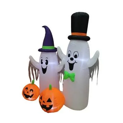 Halloween Spooky Ghosts and Pumpkins Yard Inflatable The Holiday Aisle