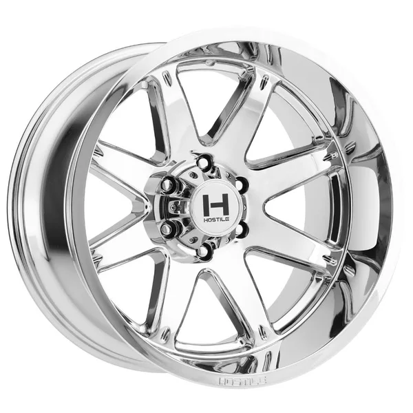 Hostile Alpha H109 Wheel 20x12 6x5.5 (6x139.7) Armor Plated Chrome -44mm Offset!