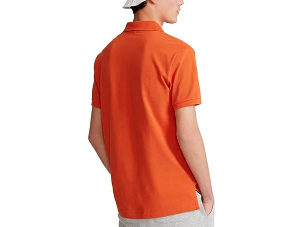Polo Ralph Lauren Big & Tall Big Tall Basic Mesh Short Sleeve Custom Slim Fit Polo Men's Coat College Orange/C5958 : 5XB