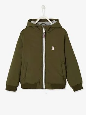 Hooded Jacket for Boys Green