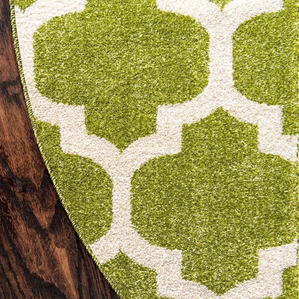 Unique Loom Philadelphia Trellis Area Rug (6& x 6& Round - Light Green)