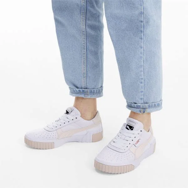 Puma Cali White/Rosewater Women's Shoes - White/Pink, Size: 7