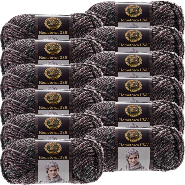 Lion Brand Hometown USA Yarn - Salem Creek - Multipack of 12