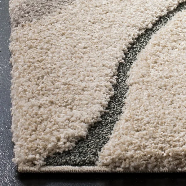 Safavieh Florida Shag SG472-1165 Cream, Blue Rug 2&3x22 x 7& Runner