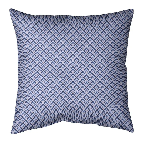 Classic Geometric Ombre Pattern Throw Pillow - 18 x 18 - Pink & Purple - Synthetic Fiber