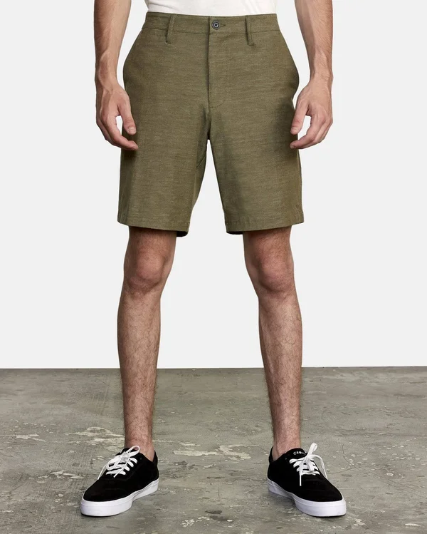 RVCA Back in Hybrid Shorts - Olive 34