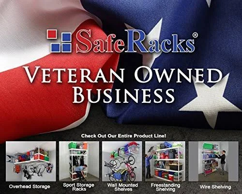 SafeRacks 72x22H x 48x22W x 18x22D 4-Tier NSF Wire Shelving