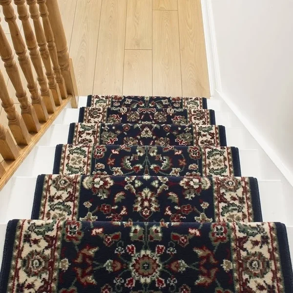 runrug USA Persian Blue Stair Carpet Runner Length: 5 foot - Widths