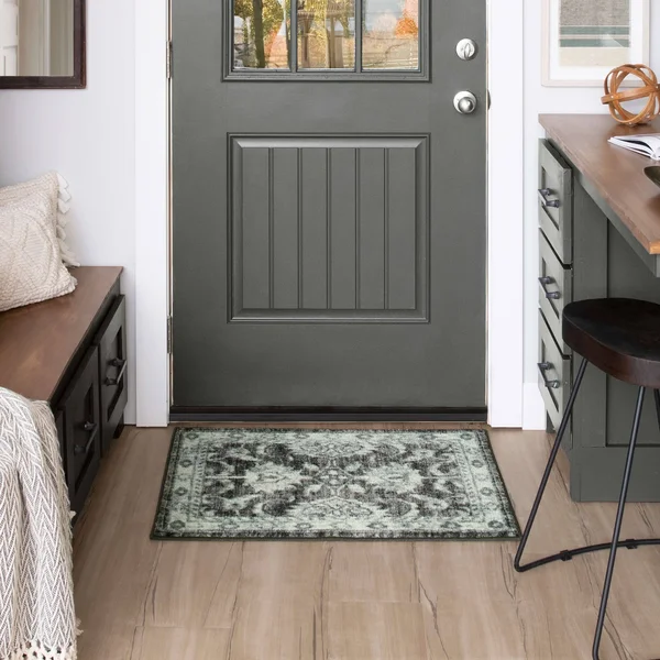 Mohawk Prismatic Worcester Teal 8& x 10& Area Rug