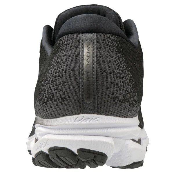 Men's Mizuno Rider Waveknit 3 Running Shoe, Size: 9 2E, Black