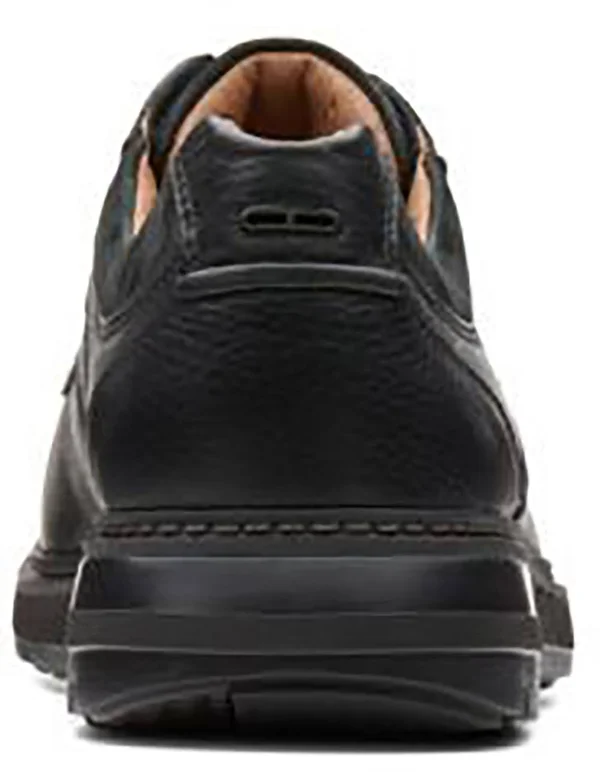 Clarks Men's Un Ramble Lace, Black Leather Size: 12 M