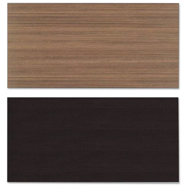 Alera Reversible Laminate Rectangular Table Top, Espresso/Walnut