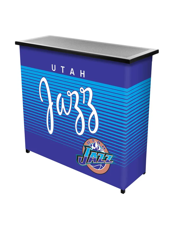Utah Jazz Hardwood Classics 2-Shelf Portable Bar with Case
