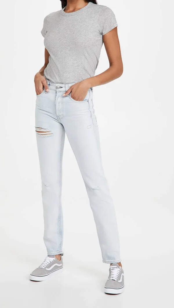 Rag & Bone/JEAN The Tee Heather Grey XXS