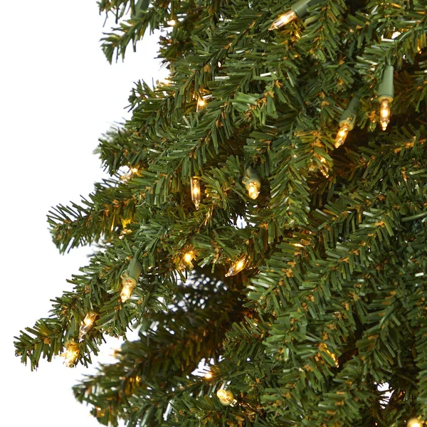 Nearly Natural 9ft. Grand Alpine Artificial Christmas Tree with 600 Clear Lights and 1183 Bendable Branches on Natural Trunk, Gr