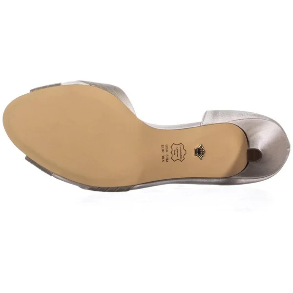 Nina Contesa Peep Toe D&Orsay Kitten Pumps - Ivory