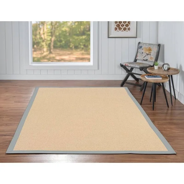 Linon Athena Natural and Burnt Orange, RUG-AT011023