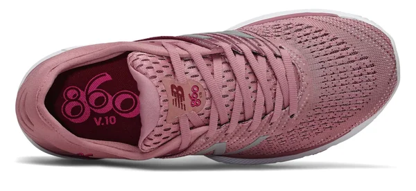 New Balance 860v10 Women's Stability Shoes - Red/Purple/Pink (Size 12)