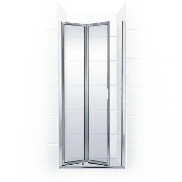 Coastal Shower Doors P2020.66B-C Paragon Series Framed Bi-Fold Double Hinge Shower Door in Clear Glass, 20x22 x 66