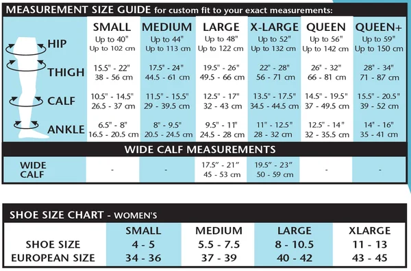 Venosan LEGLINE Closed Toe Pantyhose - 20-30 mmHg, Size: Queen, Black