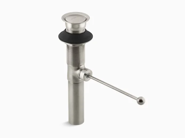 Kohler K-7114-BN Brushed Nickel Premier Pop Up Drain Exposed Without Overflow