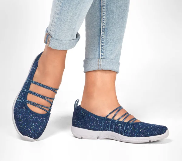 Skechers Active Be-Lux-Sunshine Rays 10 Women's Navy