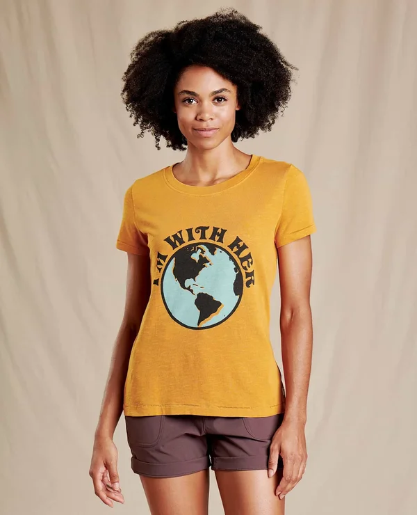 Toadu0026Co Primo Daily Short Sleeve Tee - Women's Sunset Vintage Wash, S
