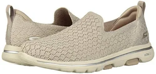 Skechers Women's GOwalk 5 Brave Slip-On, Taupe