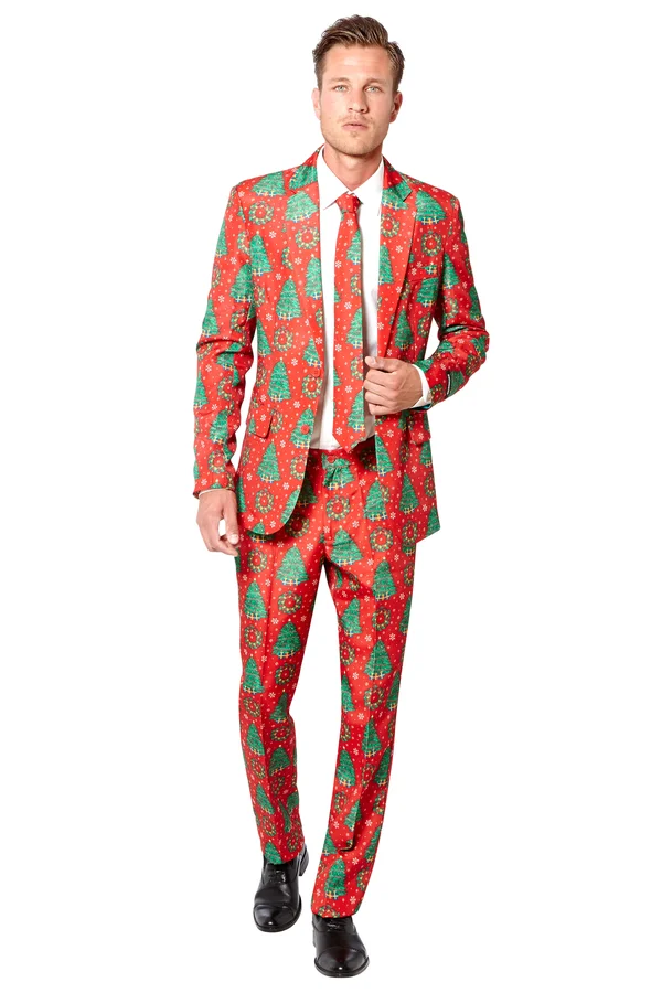 Men's Red Christmas Suit