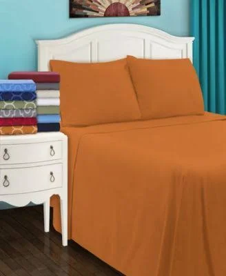 Trellis Flannel Cotton Sheet Set by Superior - Size: California King, Blue