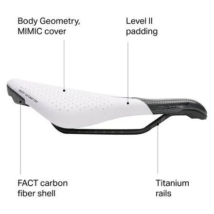 Specialized Power Pro Saddle with Mimic - Women's White, 155mm