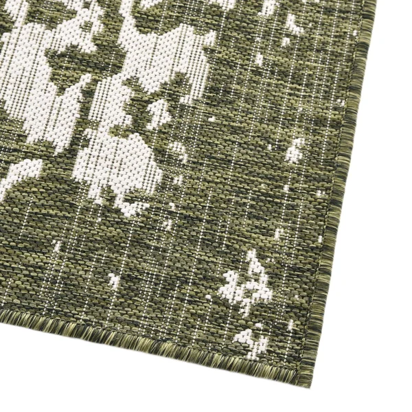 Jill Zarin Dubai Indoor Outdoor Rug - Green, 8ft Sq