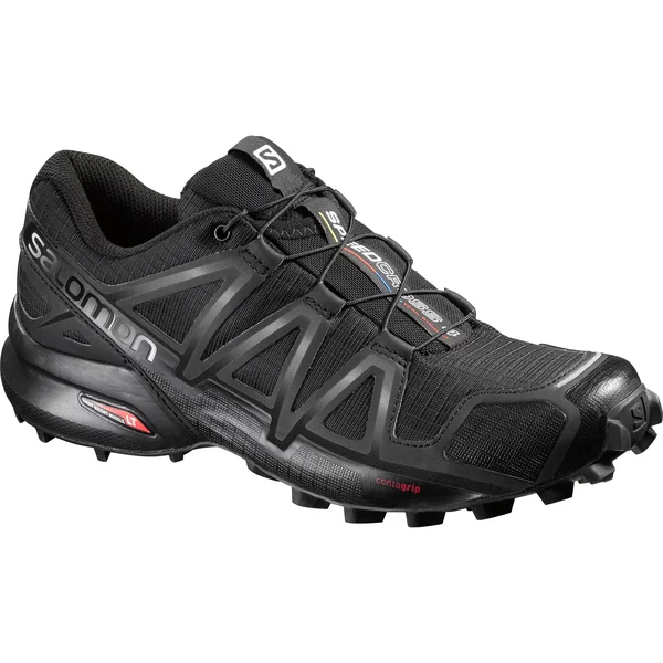 Salomon Women's Speedcross 4 Trail Running Shoes (Black/Metallic, 11)