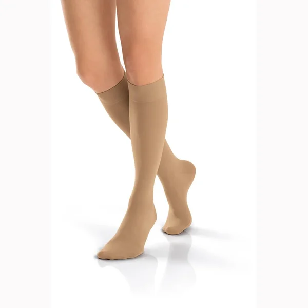 Jobst Opaque Medical Leg Wear - Knee High, Small, Silky Beige