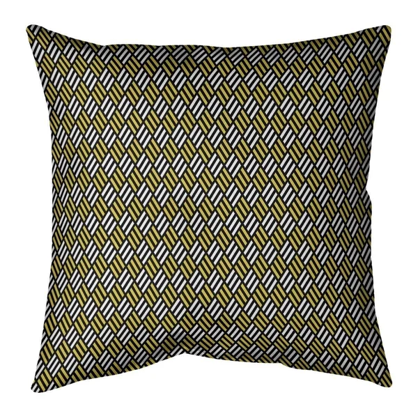 Porch & den Fallatin Classic Stripe Diamonds Throw Pillow - 16 x 16 - Purple - Linen