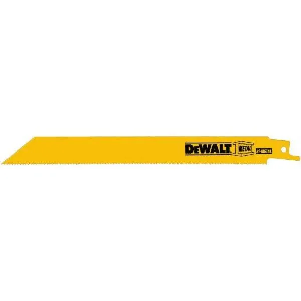 DeWalt DW4809B Reciprocating Saw Blade Metal 8- 14 TPI