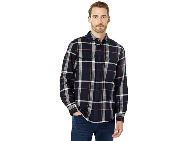 The North Face Men's Arroyo Flannel Shirt - XL - Aviator Navy Large Half Dome Plaid