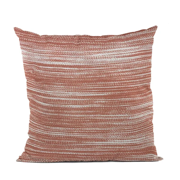 Plutus 20x22 x 30x22 Shower Stripe Luxury Throw Pillow in Red and Beige