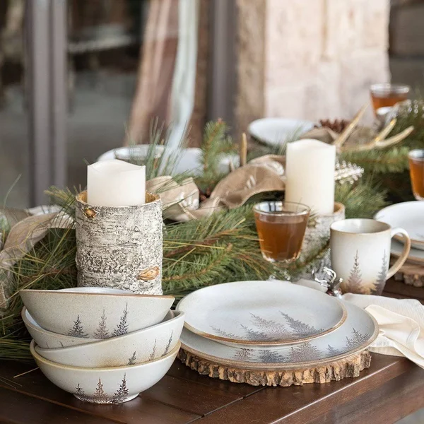 HiEnd Accents Clearwater Pines 3 PC Canister Set - DI1763CS01