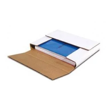 The Packaging Wholesalers 11 1/8 x 8 5/8 x 1x22 White Multi-Depth Corrugated Book Fold (BSM1181)