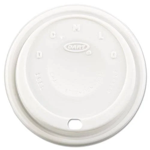 Dart Cappuccino Dome Sipper Lids - Black, Plastic