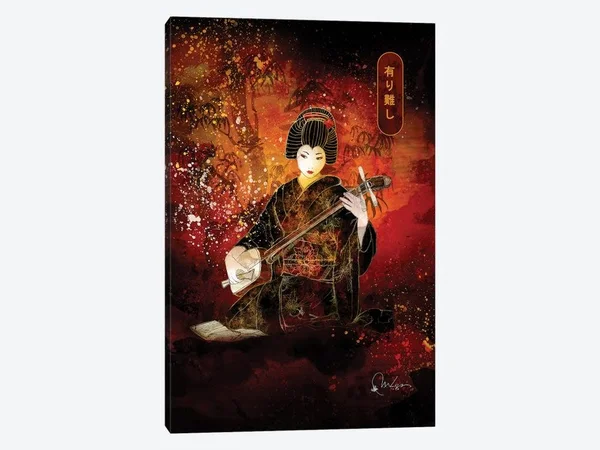 Marine Loup Canvas Prints - Arigato ( People > portraits > Female portraits art)