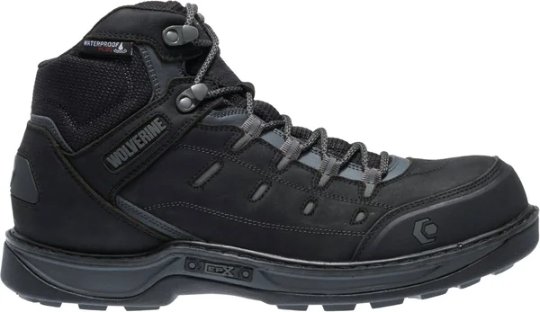 Men's Wolverine Edge LX Work Boot - Grey/Black - Size 7.5