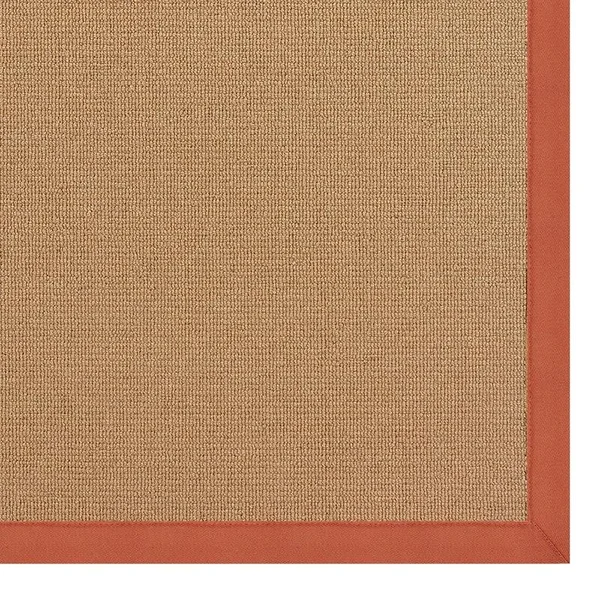 Linon Athena Natural and Burnt Orange, RUG-AT011023