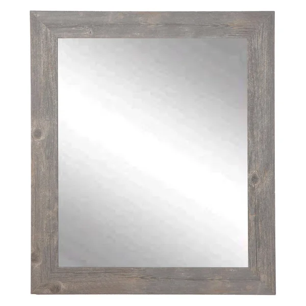 American Value Rustic Wild West Barnwood Wall Mirror - Size: 38.5, Brown