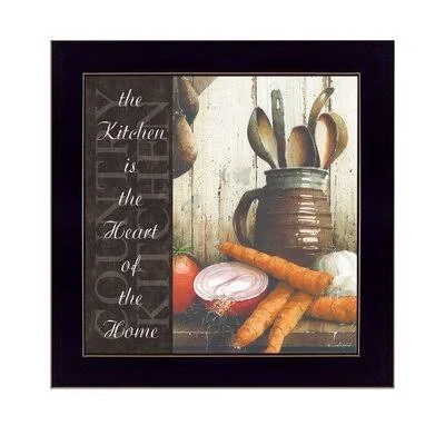 Heart of The Home by John Rossini - Picture Frame Textual Art Print on Paper August Grove Frame Color: Black/Gold
