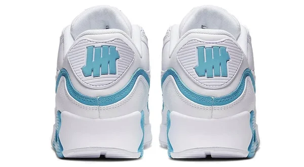 Nike Air Max 90, UNDFTD Undefeated - White/Blue Fury Shoes - Size 9